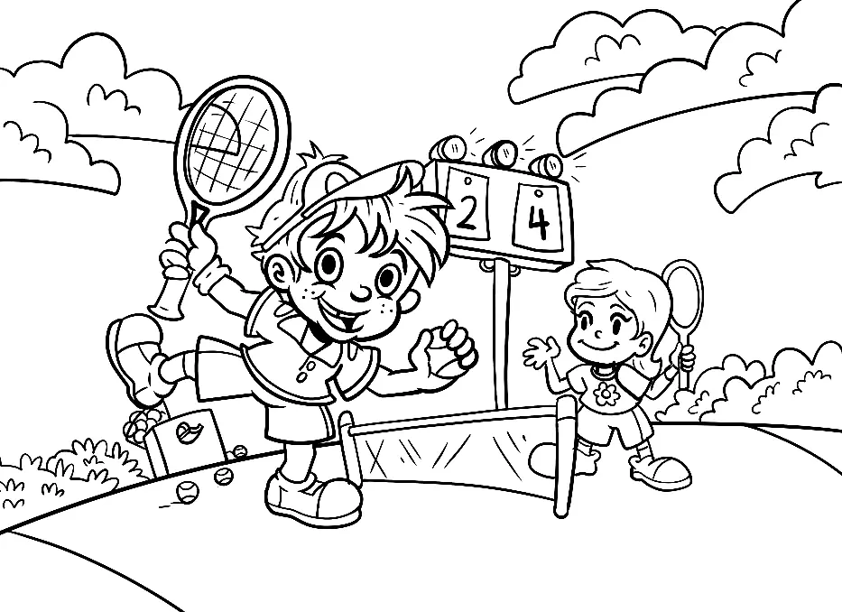 Tennis Coloring Pages 51