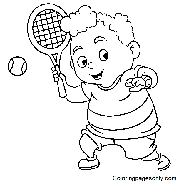 Tennis Coloring Pages 57