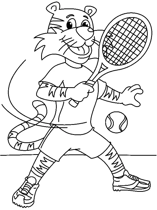 Tennis Coloring Pages 58