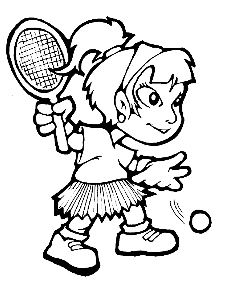 Tennis Coloring Pages 59