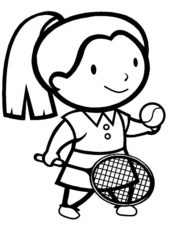 Tennis Coloring Pages 6