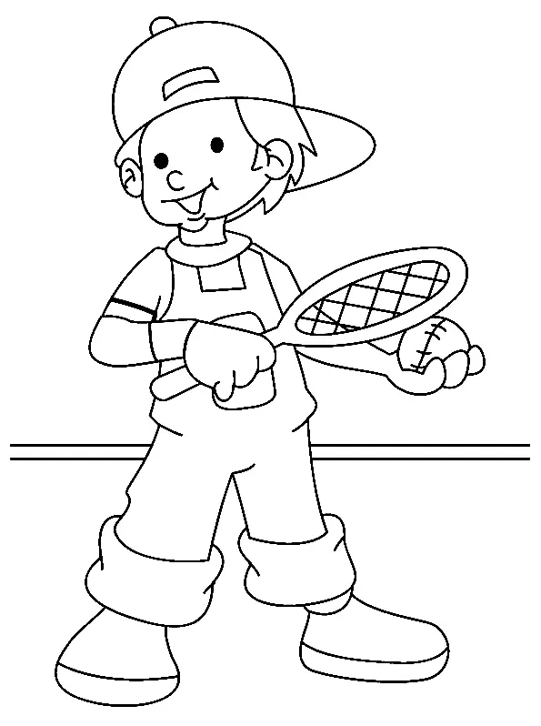Tennis Ausmalbilder