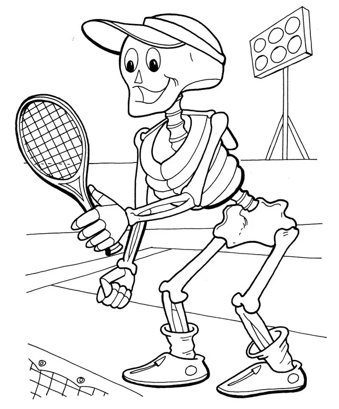 Tennis Coloring Pages 8