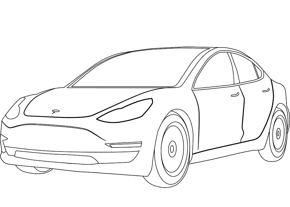 Tesla Ausmalbilder 11
