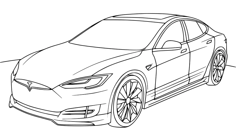 Tesla Ausmalbilder 13