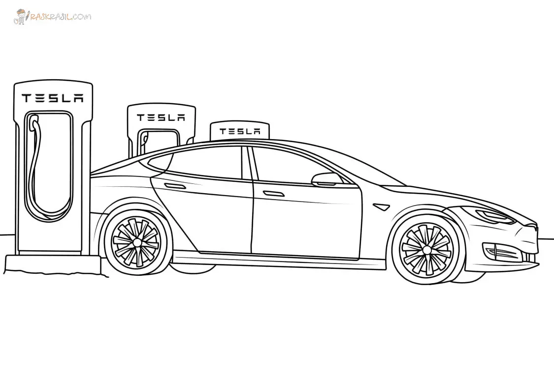 Tesla Ausmalbilder 9