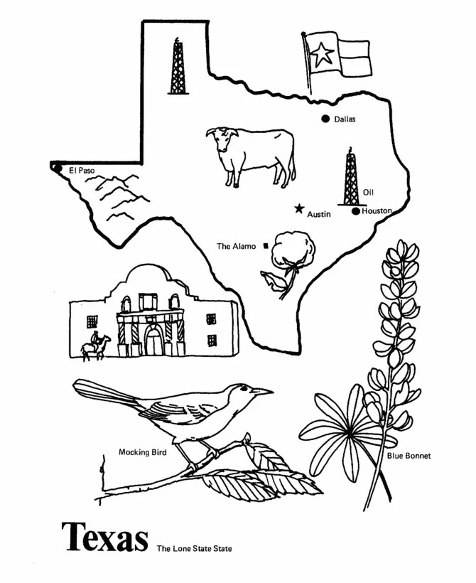 Desenhos de Texas Para Colorir 20