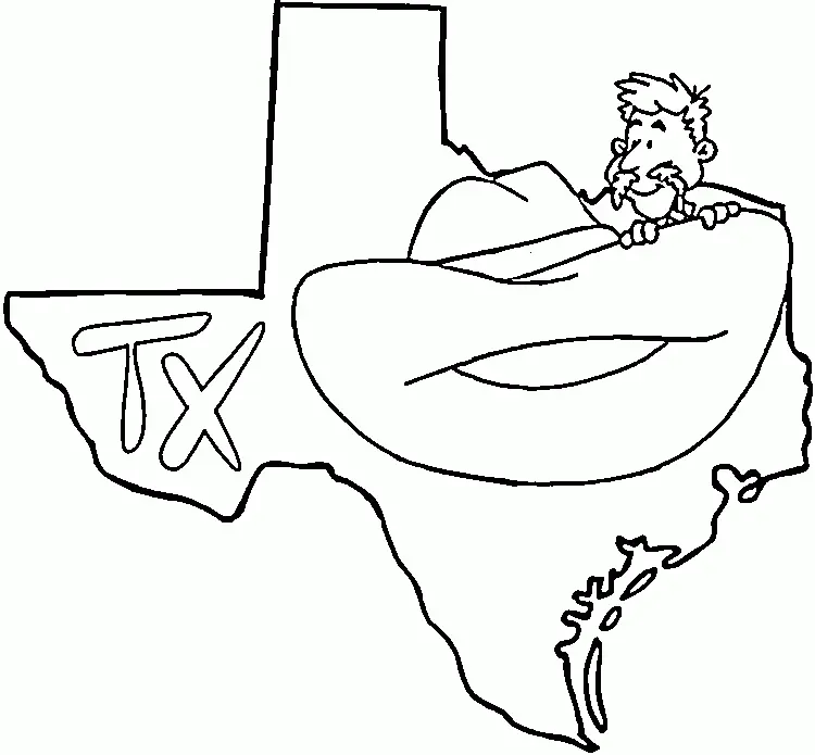 Desenhos de Texas Para Colorir 6