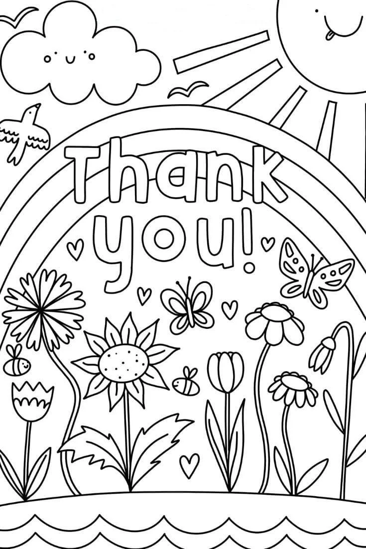 Thank You Coloring Pages 42