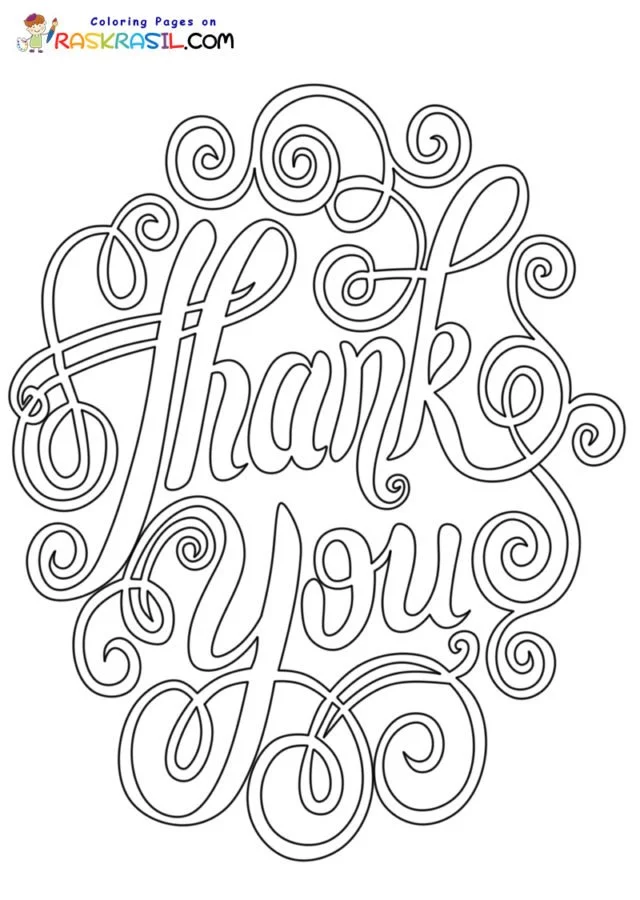 Thank You Coloring Pages 45