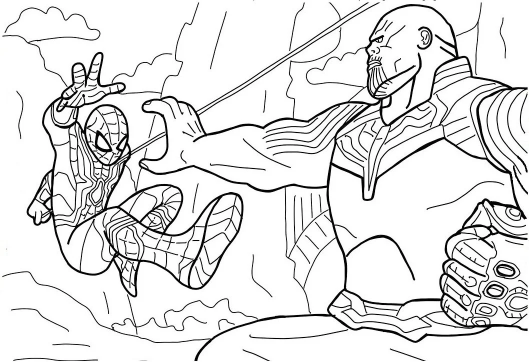 Desenhos de Thanos Para Colorir 14