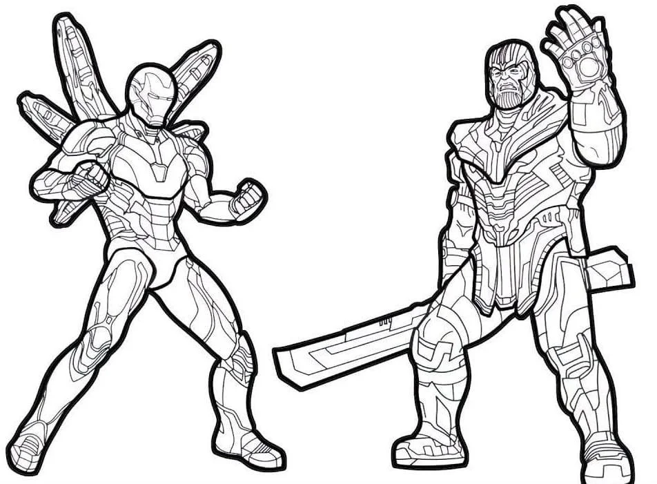 Desenhos de Thanos Para Colorir 16