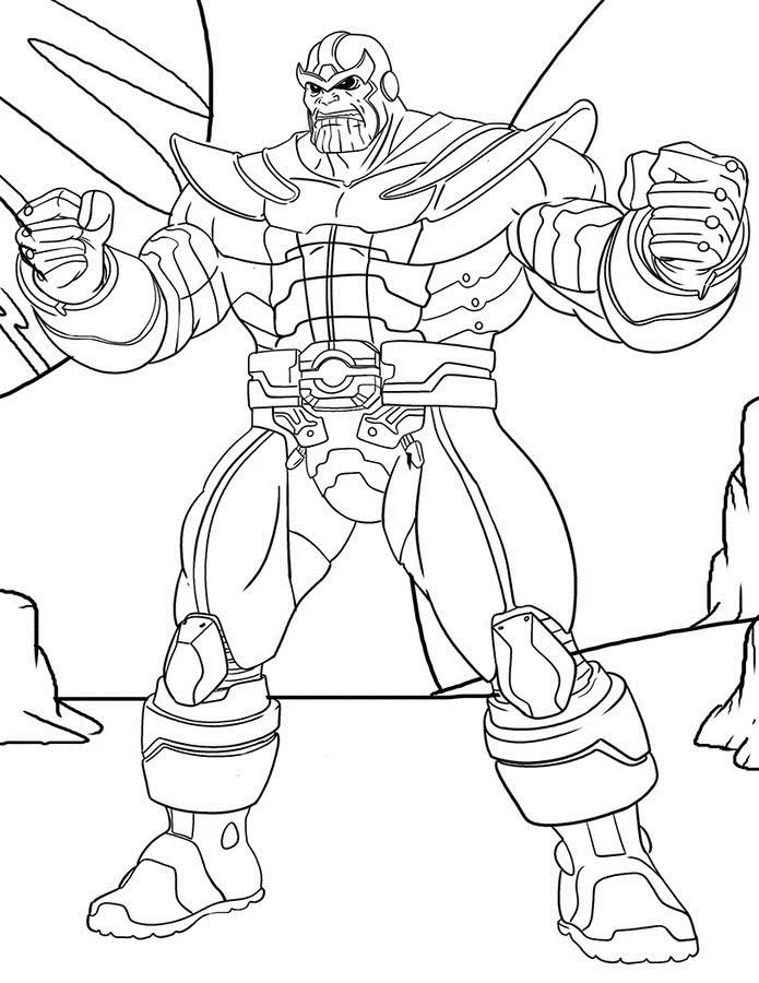 Desenhos de Thanos Para Colorir 2