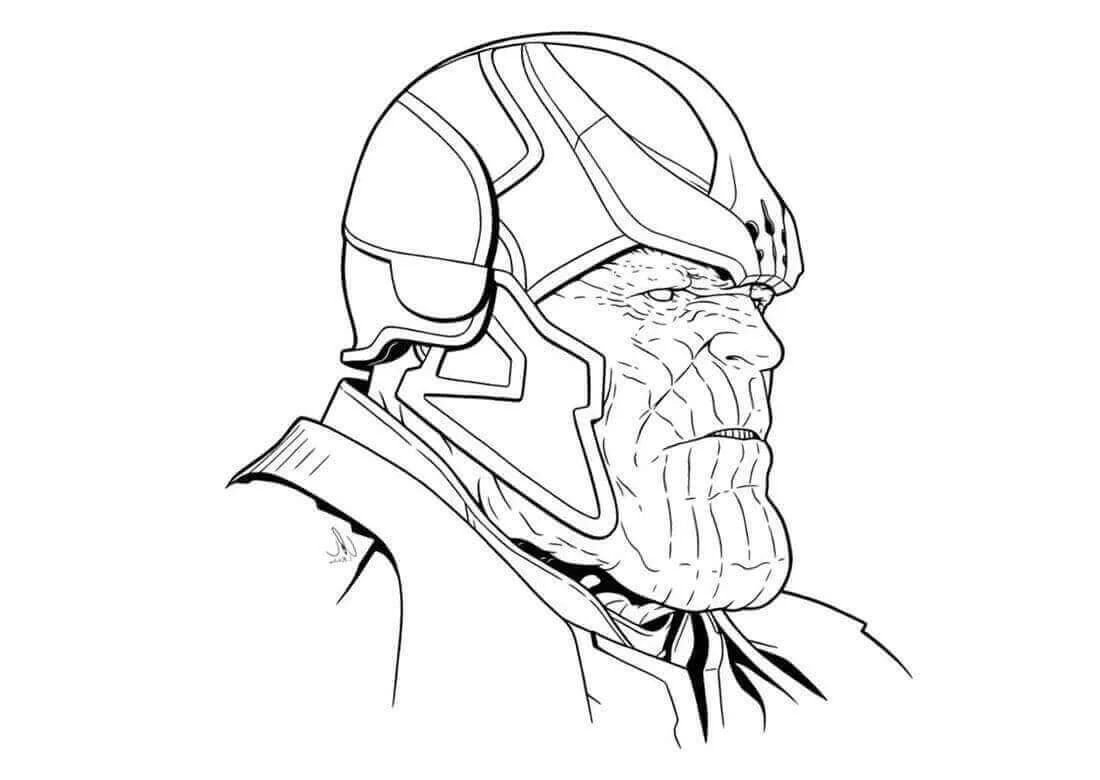 Desenhos de Thanos Para Colorir 23