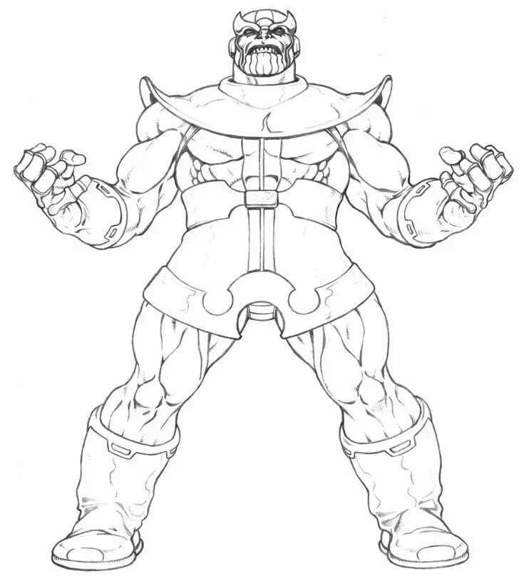Desenhos de Thanos Para Colorir 6
