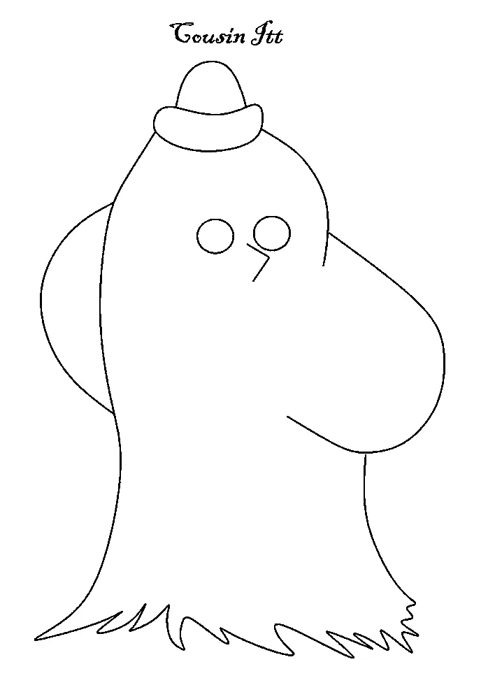 Desenhos de Familia Addams Para Colorir 36