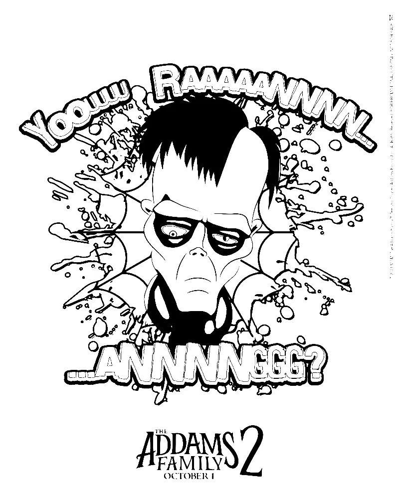 Desenhos de Familia Addams Para Colorir 39