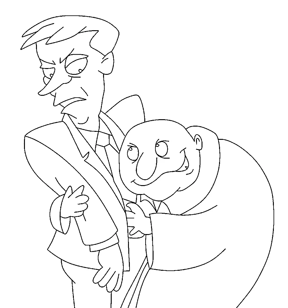La Familia Addams Para Colorear