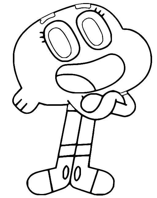 The Amazing World of Gumball Coloring Pages 20