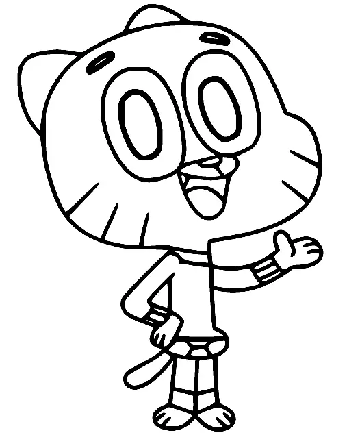 The Amazing World of Gumball Coloring Pages 22