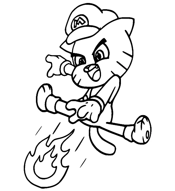 The Amazing World of Gumball Coloring Pages 34