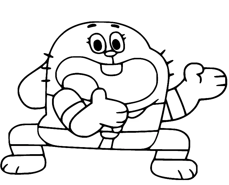 The Amazing World of Gumball Coloring Pages 39