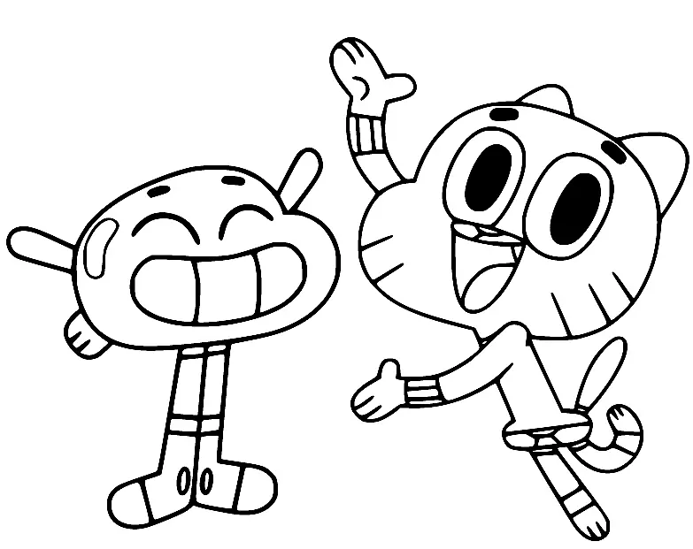 The Amazing World of Gumball Coloring Pages 4