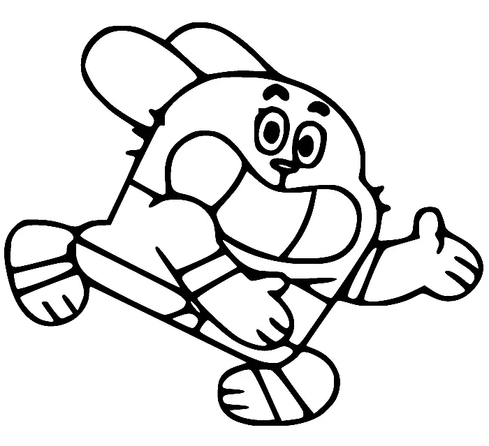 The Amazing World of Gumball Coloring Pages 42