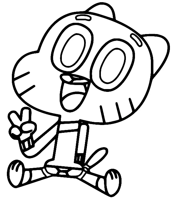 The Amazing World of Gumball Coloring Pages 54