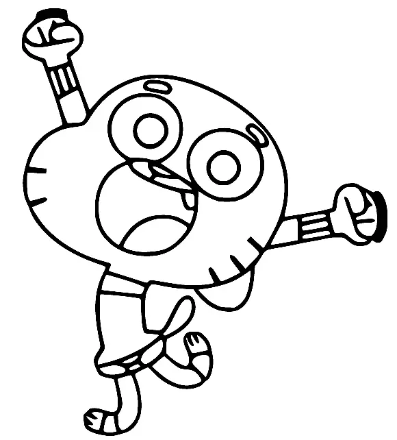 The Amazing World of Gumball Coloring Pages 56