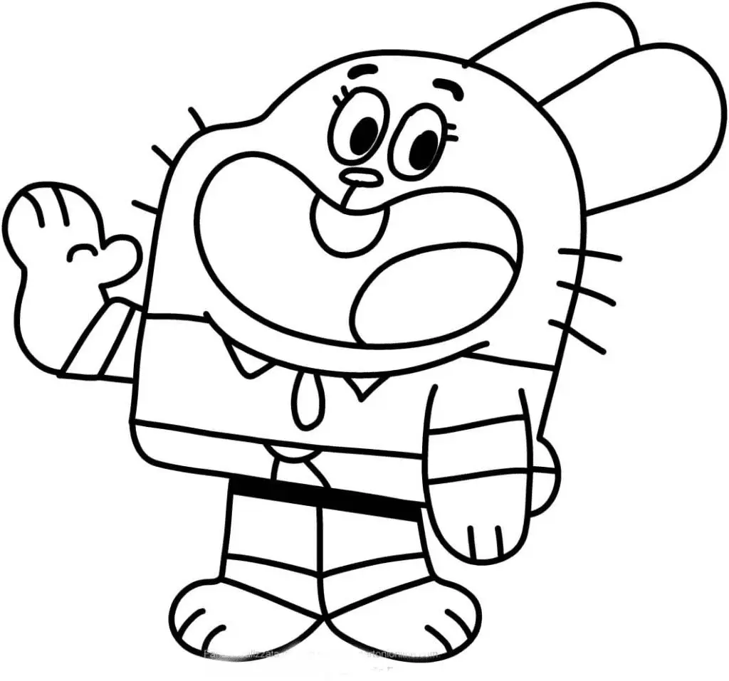 The Amazing World of Gumball Coloring Pages 57