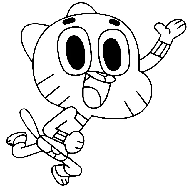 The Amazing World of Gumball Coloring Pages 8