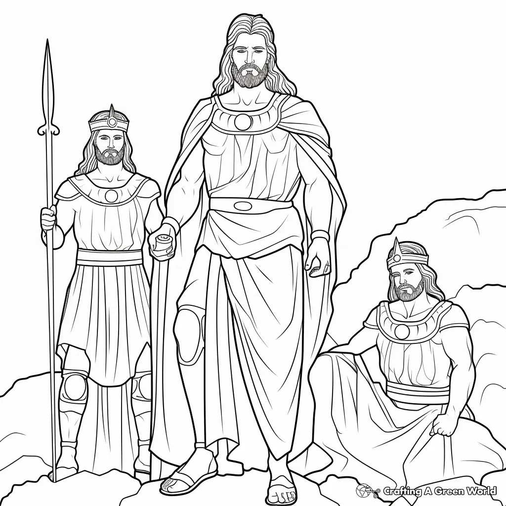 The Birth of Jesus Coloring Pages