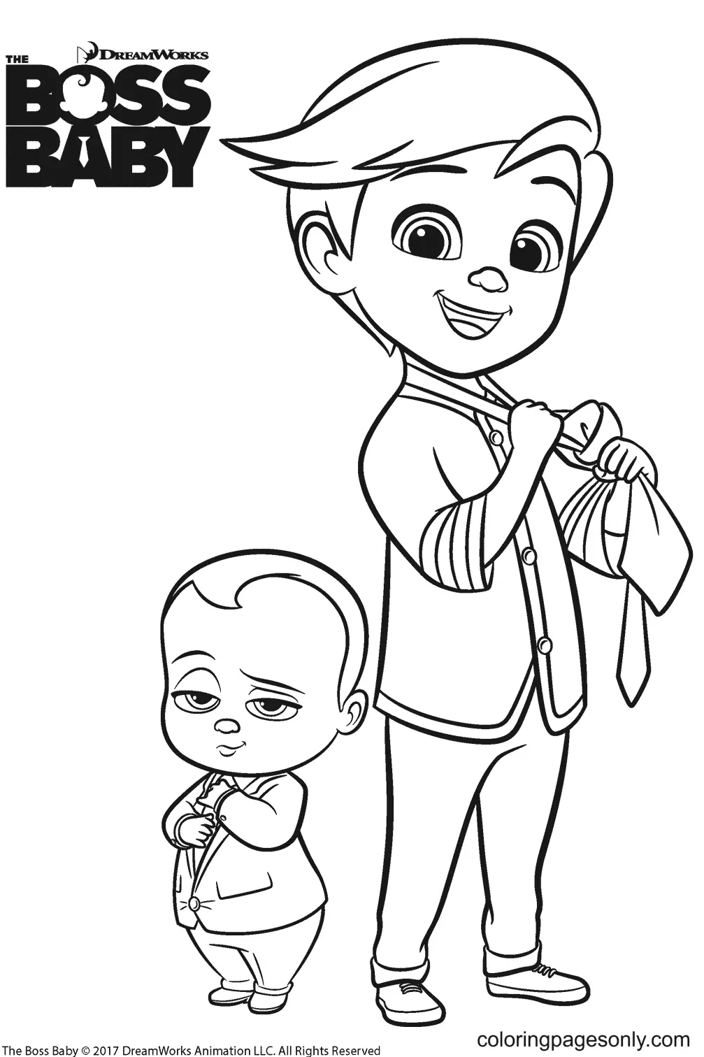 Die Boss Baby Ausmalbilder 16