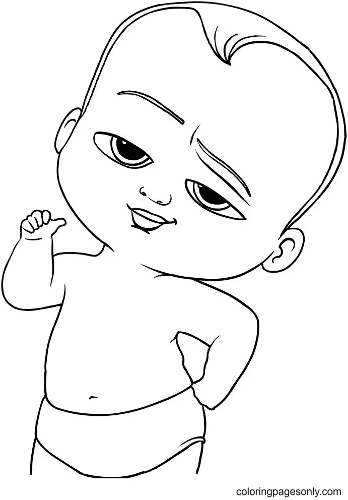 Die Boss Baby Ausmalbilder 8
