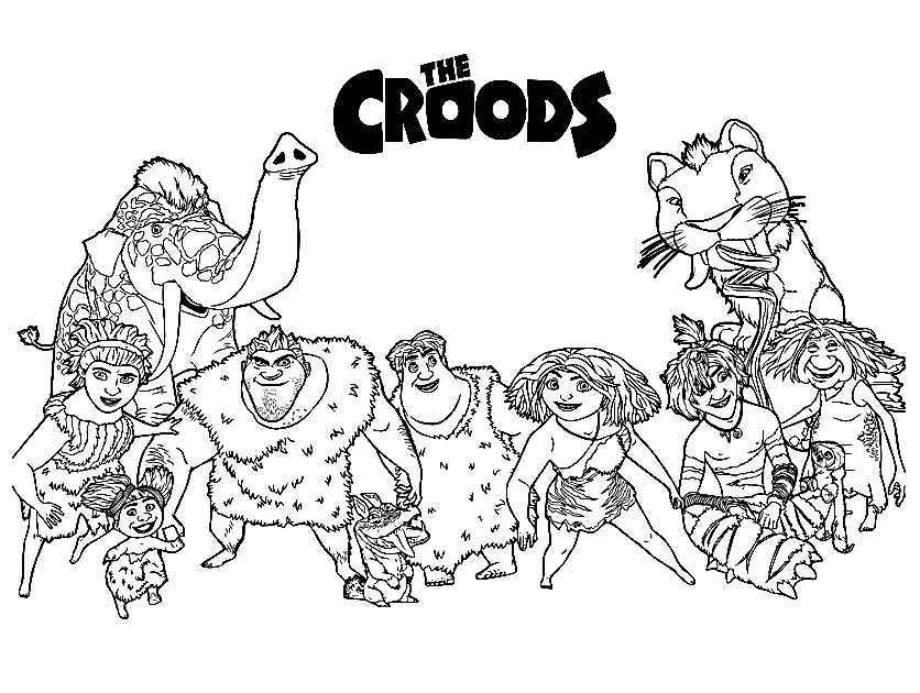The Croods Coloring Pages 1