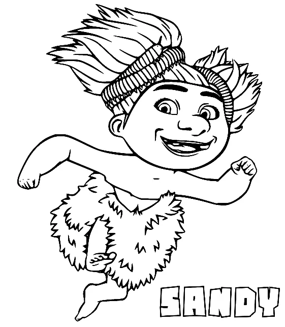 Los Croods Para Colorear