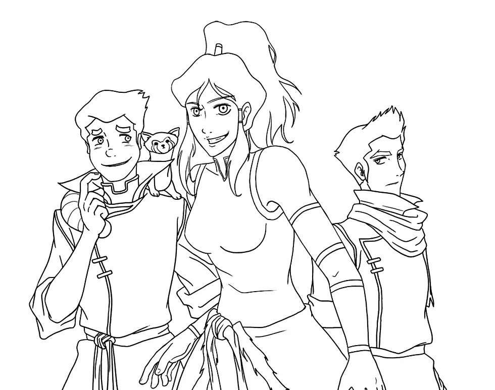 Die Legende von Korra Ausmalbilder 10