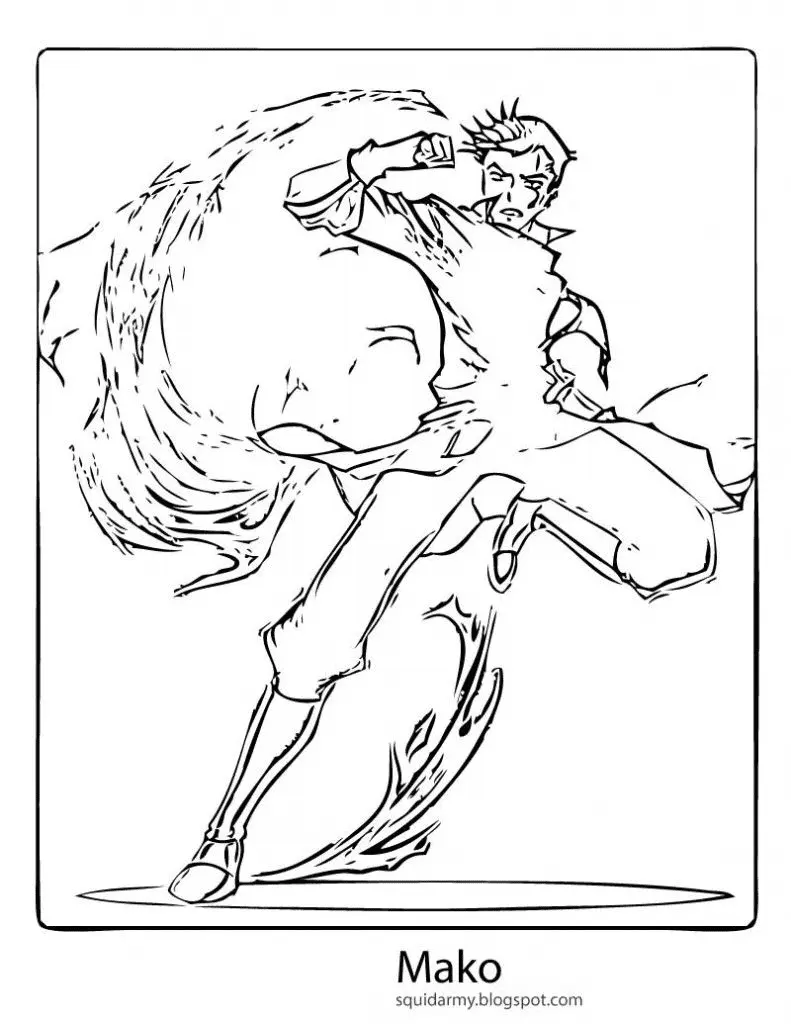 Die Legende von Korra Ausmalbilder 11
