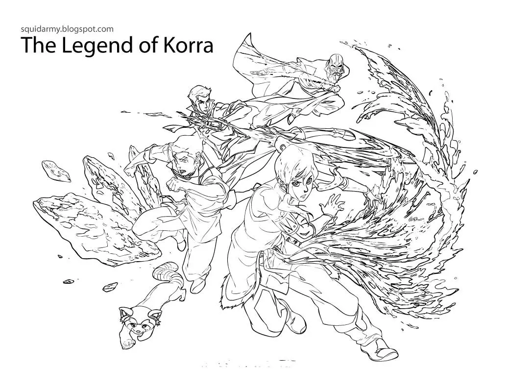 Die Legende von Korra Ausmalbilder 3