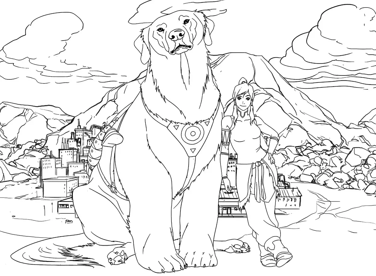 Die Legende von Korra Ausmalbilder 4