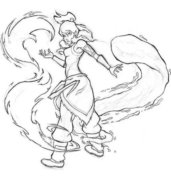 Die Legende von Korra Ausmalbilder 6