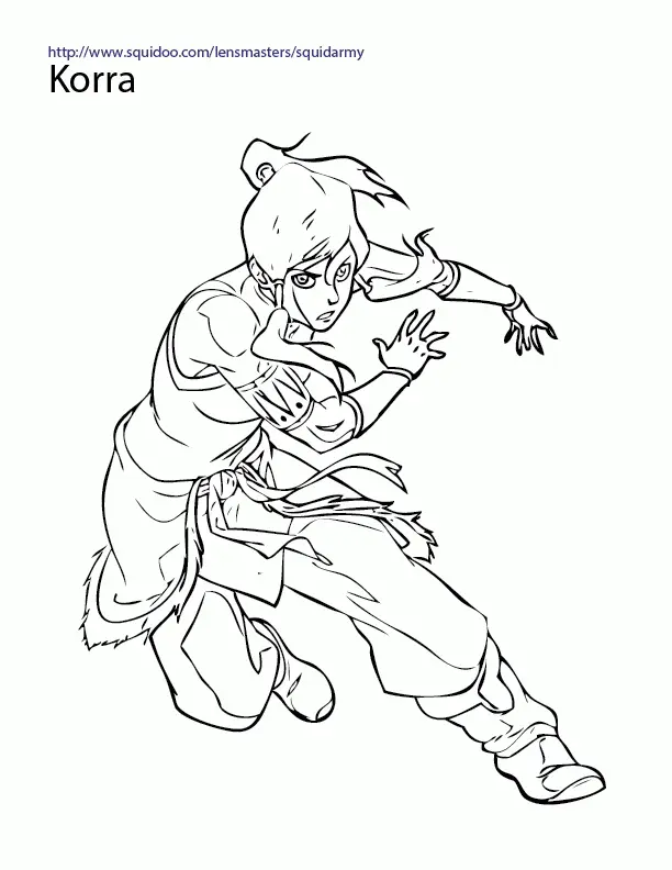 Die Legende von Korra Ausmalbilder 7