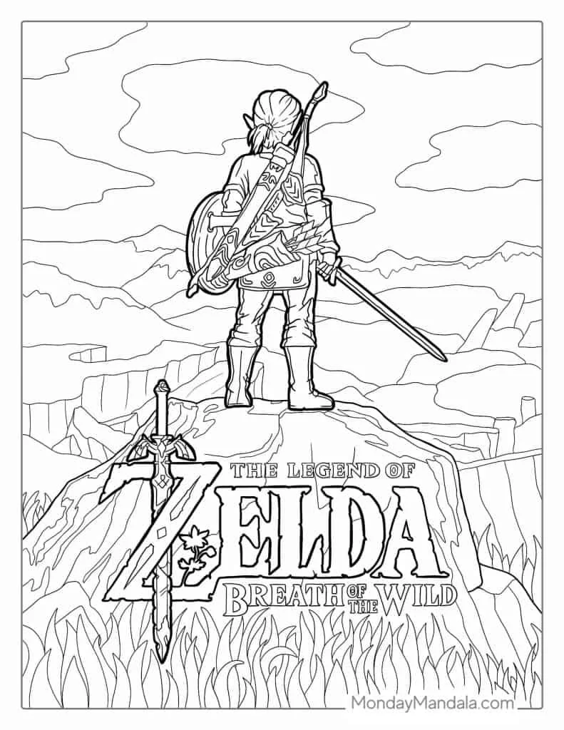 Die Legende von Zelda: Tränen des Königreichs Ausmalbilder 1