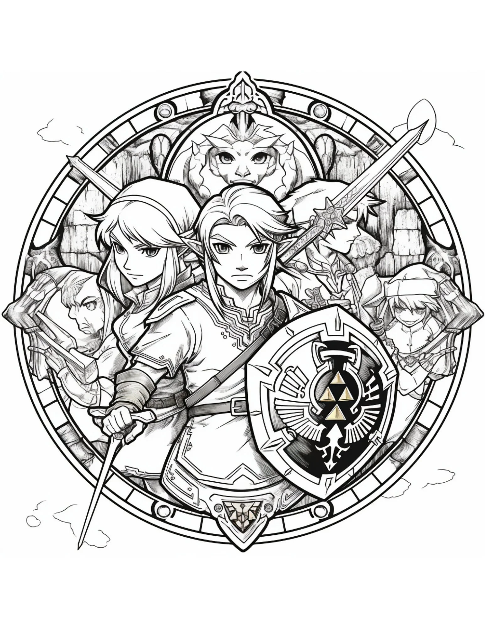 Die Legende von Zelda: Tränen des Königreichs Ausmalbilder 15
