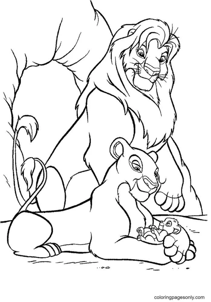 Desenhos do Rei Leao para colorir 32