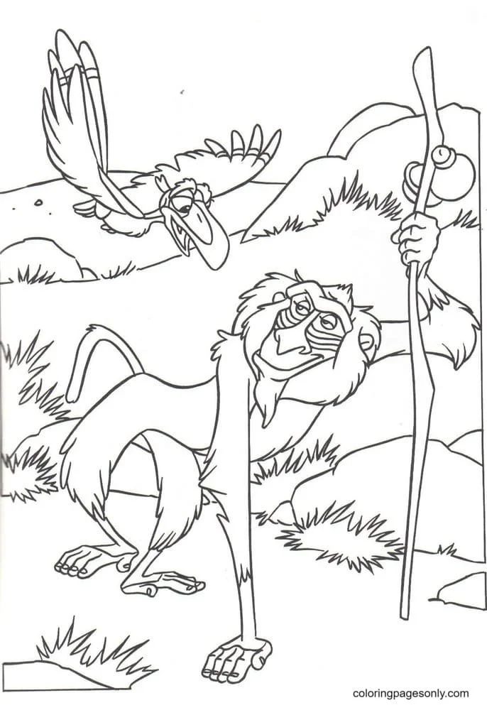 Desenhos do Rei Leao para colorir 46