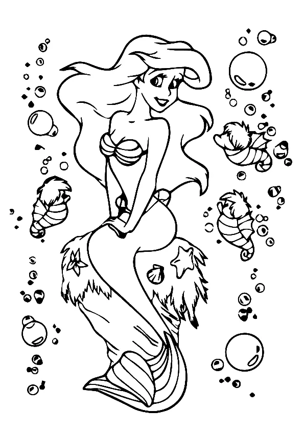 The Little Mermaid Coloring Pages 59