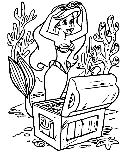 The Little Mermaid Coloring Pages 68