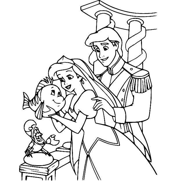The Little Mermaid Coloring Pages 70